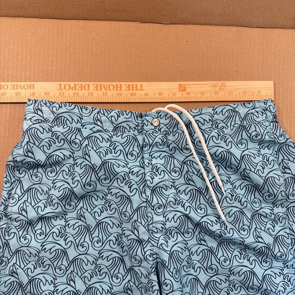 Southern Tide‎ Mens L Shark Wave Swim Trunks